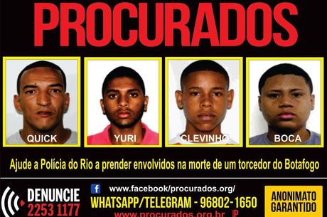 Portal Divulga Cartaz De Envolvidos Em Morte De Torcedor Do Bota