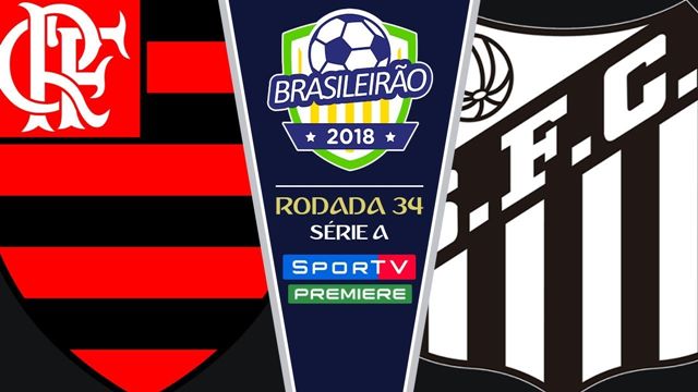 FLAMENGO X SANTOS - TRANSMISSÃO AO VIVO - 34ª RODADA BRASILEIRÃO