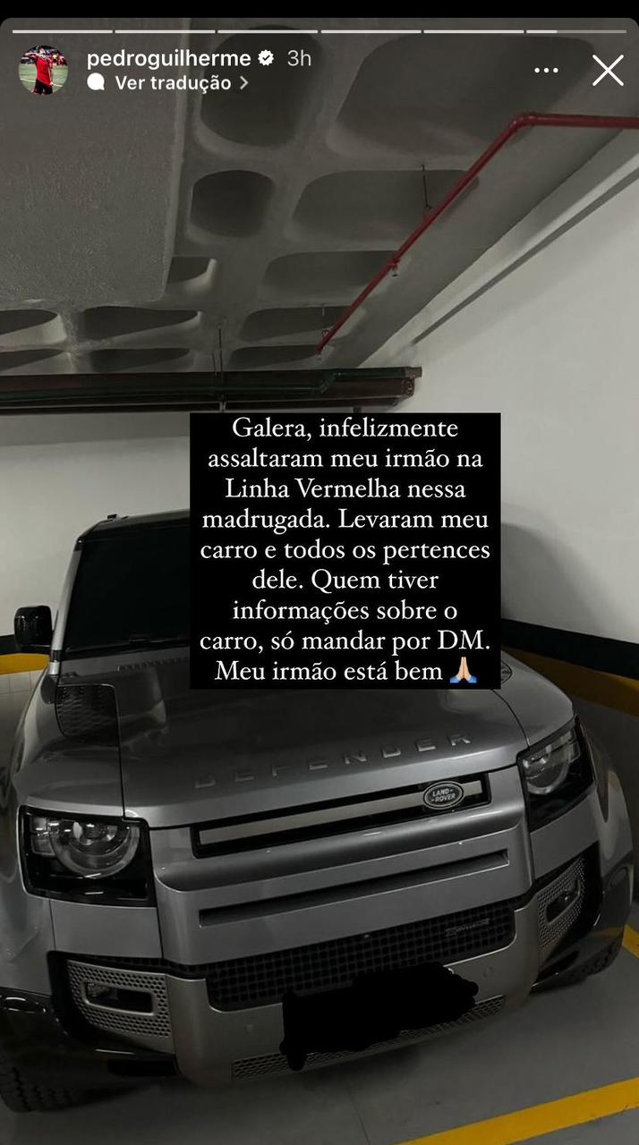 Chefe de segurança do Flamengo é roubado na Avenida Brasil - assaltantes levam o carro