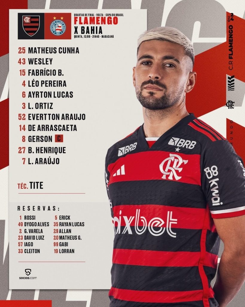 Flamengo x Everton Ribeiro - ídolo enfrenta o clube pela 9ª vez na carreira