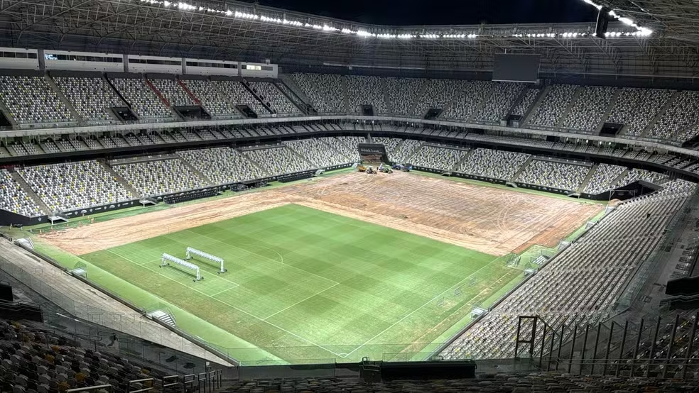 Atlético-MG troca gramado da Arena MRV para final da Copa do Brasil