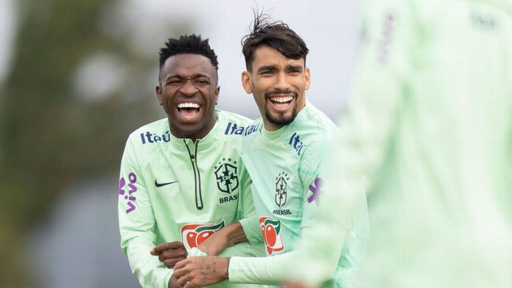 Crias do Ninho - Vini Jr e Paquetá iniciam como titulares do Brasil diante do Paraguai - veja a escalação oficial