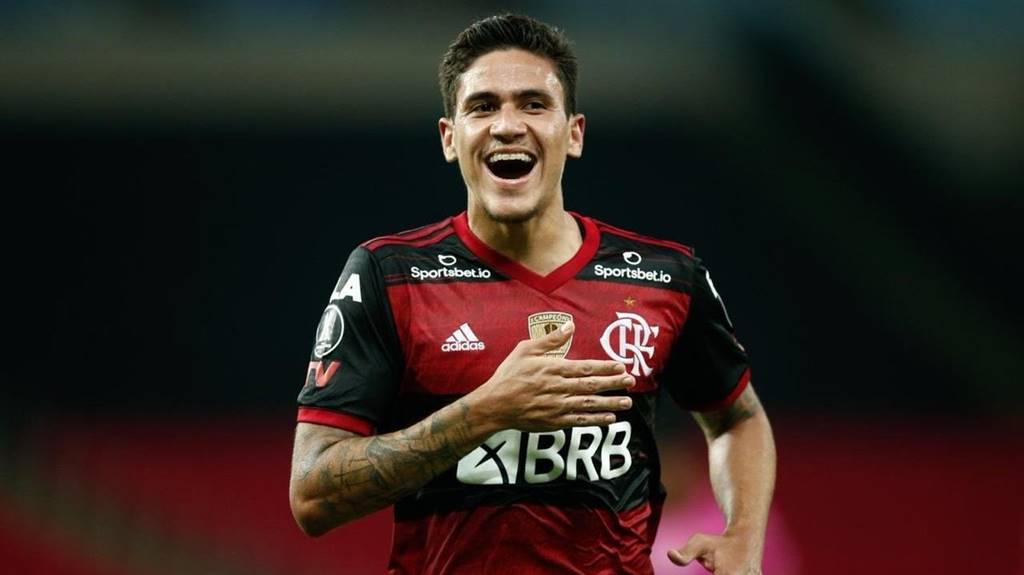 Camisa Flamengo Rubro Negra Jogo número 21 Pedro tamanho M