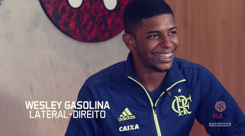 Wesley Gasolina, lateral da base do Flamengo, acerta com a